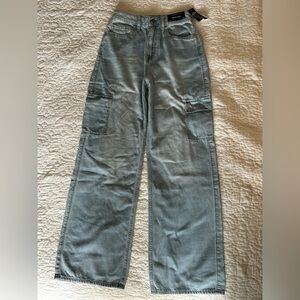 Hollister light rinse pocket highest rise vintage baggy jeans